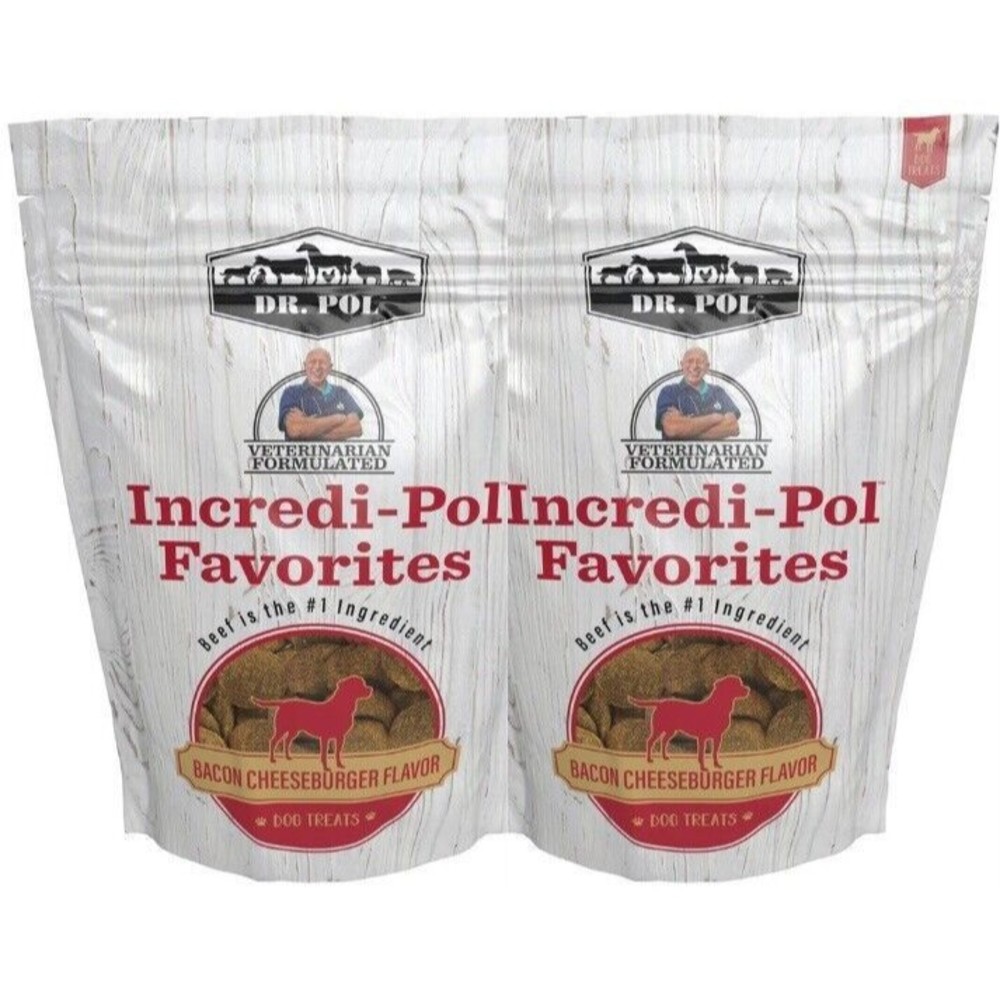 Dr. Pol Incredi-Pol ~ Favorites Bacon Cheeseburger Flavored Dog Treats ~ 4lbs.